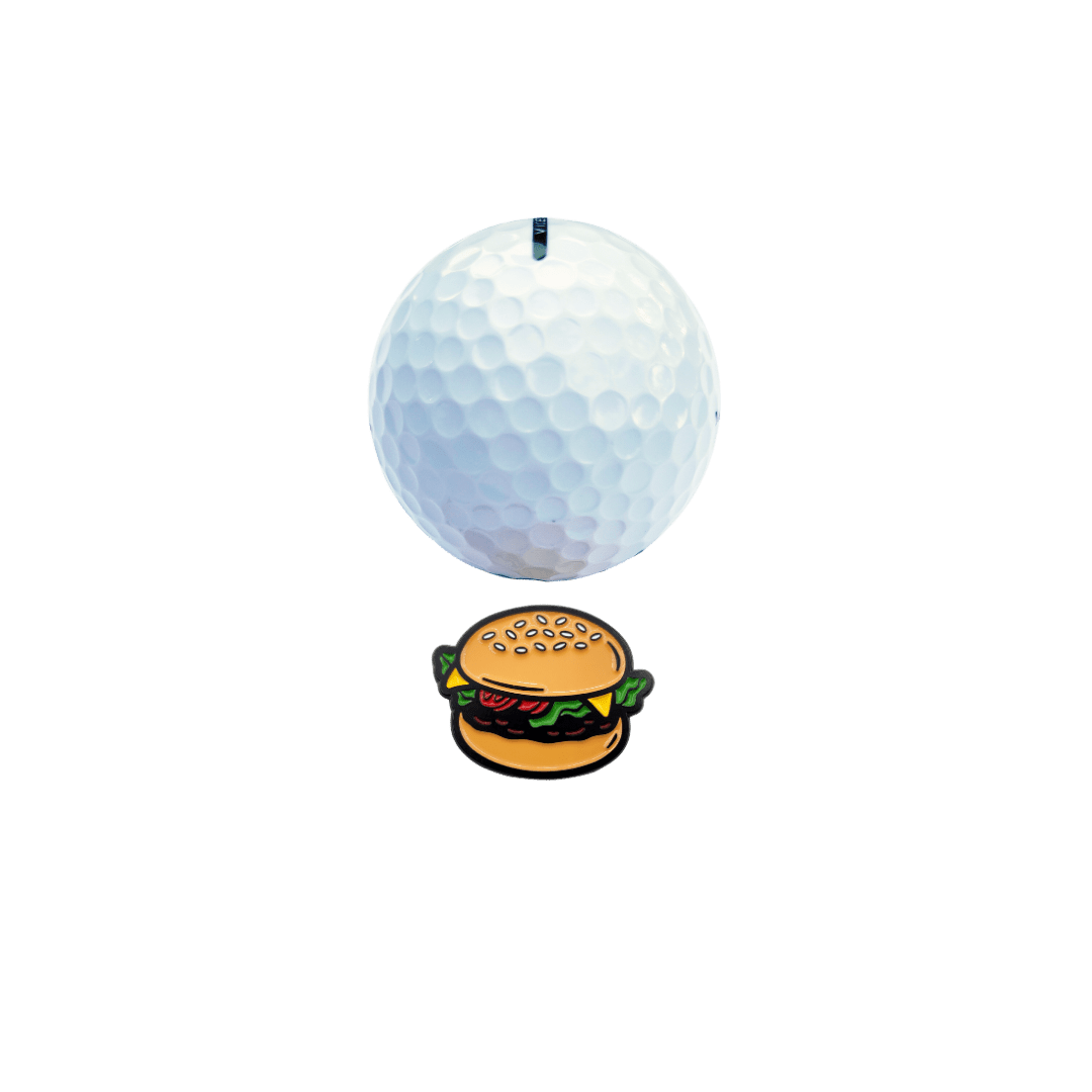 clubtags Golf Ballmarker aus Metall Burger