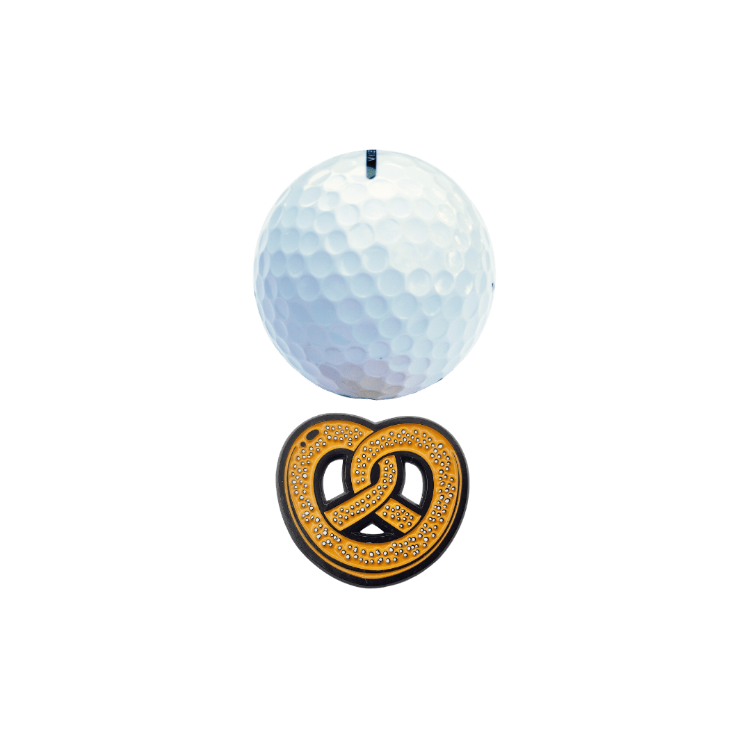 Ballmarker Bretzel clubtags Golf Ballmarker aus Metall Bretzel
