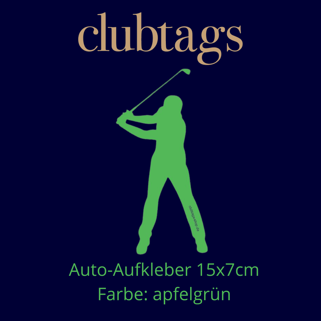 Autoaufkleber grün Golfer2(1) Autoaufkleber Golfer