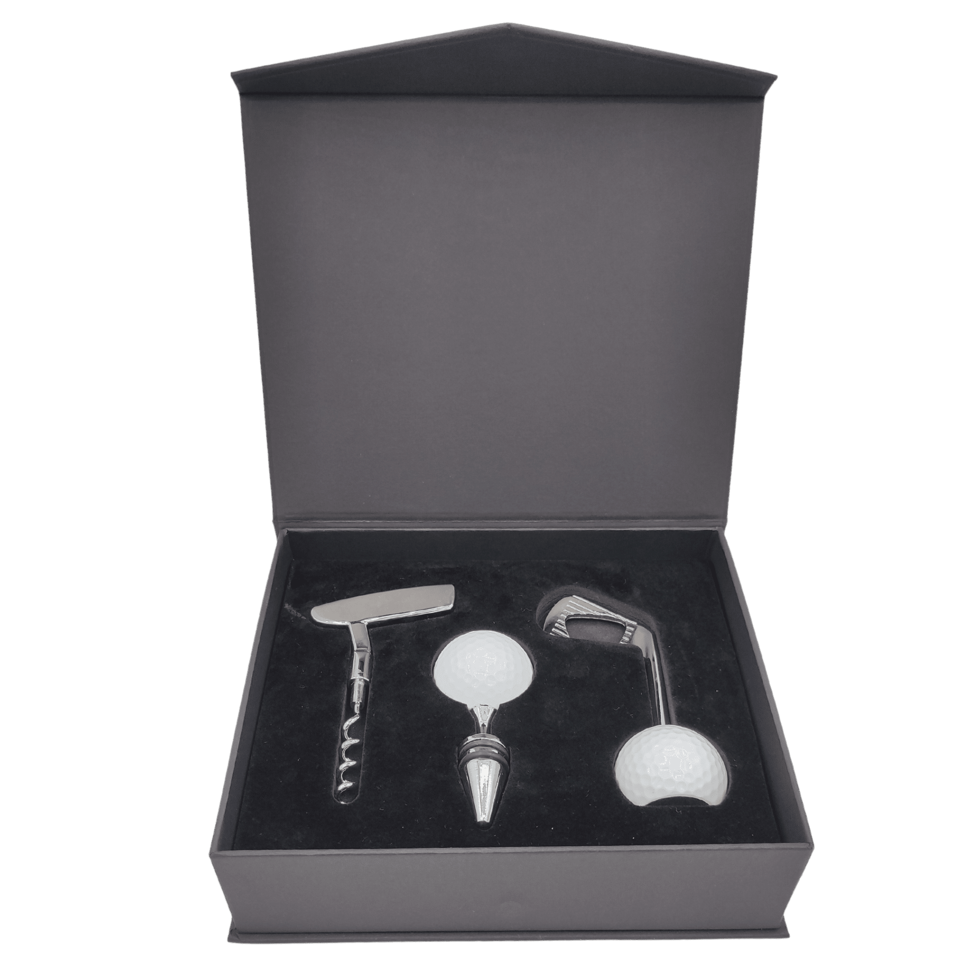 Flaschenkorken Set 3 Geschenkset für Golfer Flaschenkorken Weinflasche Flaschenöffner Bierflasche Korkenzieher