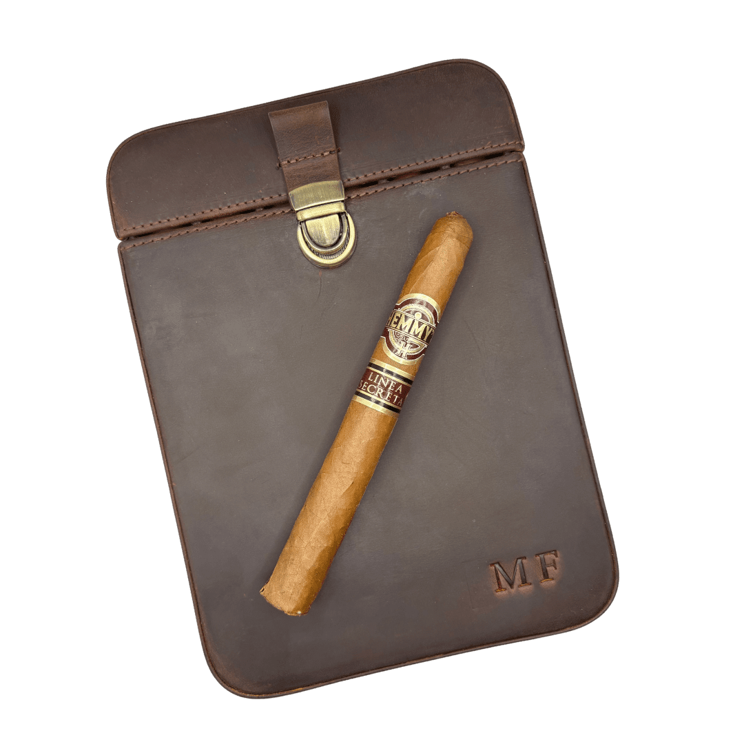 Zigarrenetui Seis Selecto_1 Zigarrenreiseetui Leder mit Monogramm